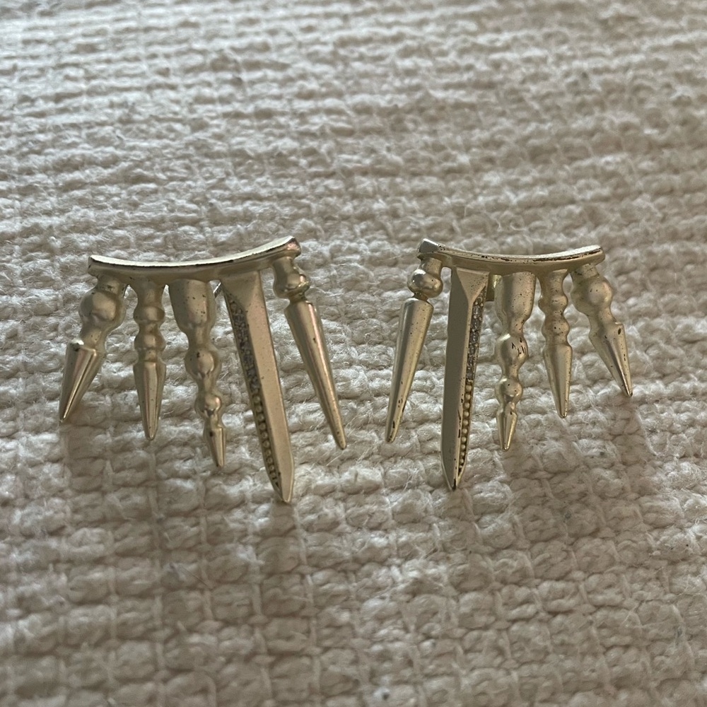Kendra Scott Spiky Gold Earrings